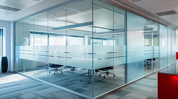 Open space bandes dépolies